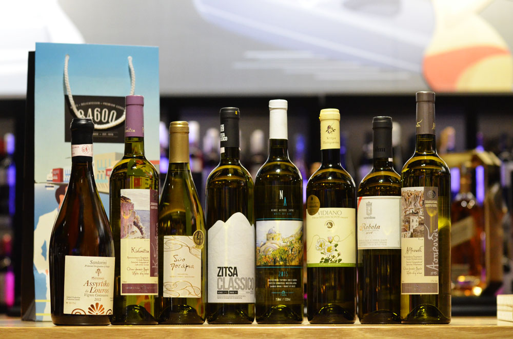 Greek wines from rare grape varieties at Flora